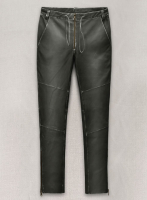 (image for) Rubbed Charcoal Ricky Martin Leather Pants