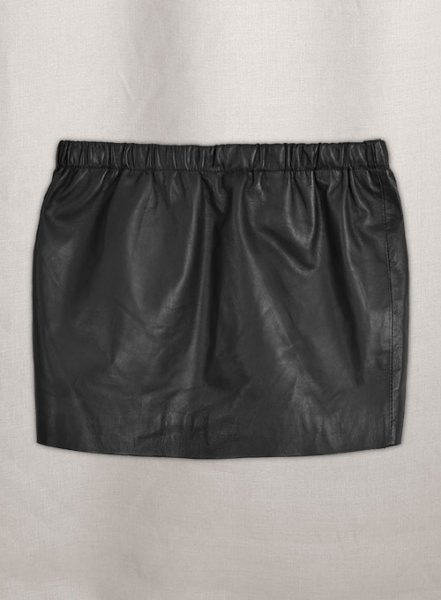 (image for) Leather Skirt With Elastic Waist