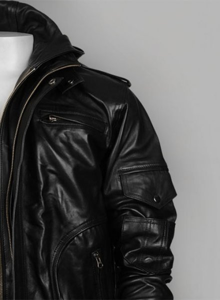 (image for) Demon Hooded Leather Jacket