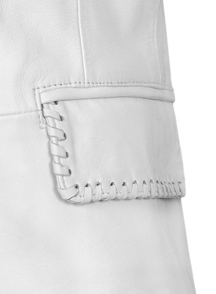 (image for) White Medieval Leather Blazer