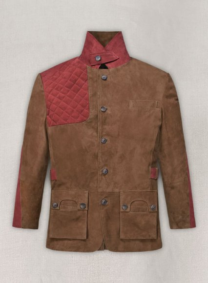 (image for) Safari Hickory Suede Leather Blazer