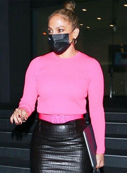 (image for) Jennifer Lopez Leather Skirt #2