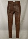 (image for) Spanish Brown Jim Morrison Leather Pants