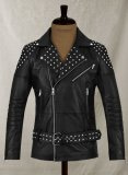 (image for) Studded Biker Leather Jacket