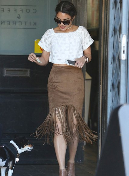 Vanessa Hudgens Leather Skirt #2