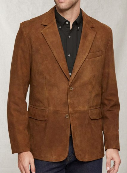 (image for) Suede Leather Blazer