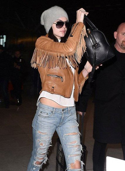 (image for) Kendall Jenner Leather Jacket #3