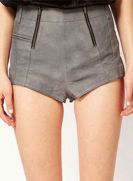 Leather Cargo Shorts Style # 372