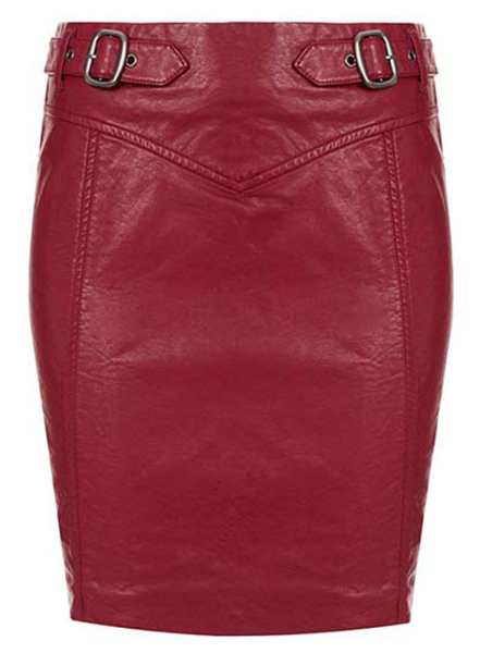 (image for) Belted Leather Skirt - # 155