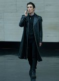 (image for) Cillian Murphy In Time Leather Long Coat