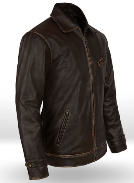 (image for) Rubbed Brown Taylor Lautner The Twilight Saga Leather Jacket