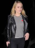(image for) Dianna Agron Leather Jacket #1
