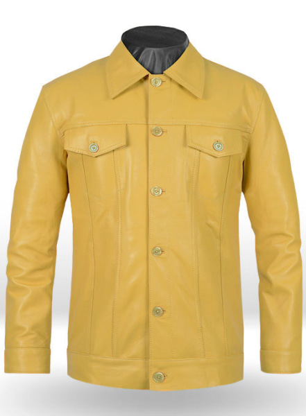 (image for) Yellow Transformers 4 Mark Wahlberg Leather Jacket