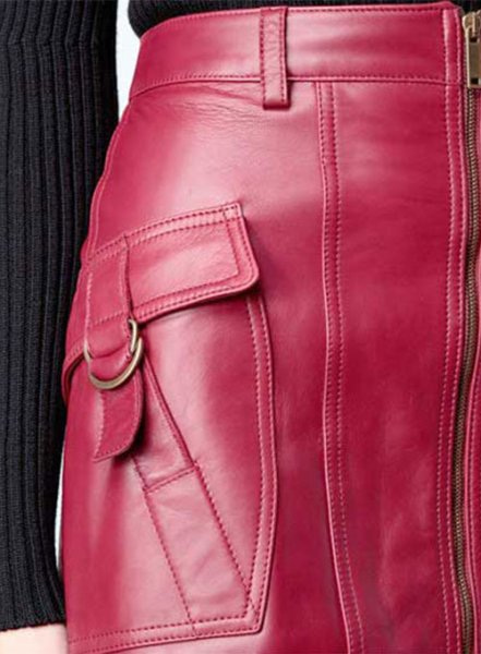 (image for) Front Pocket Leather Skirt - # 147