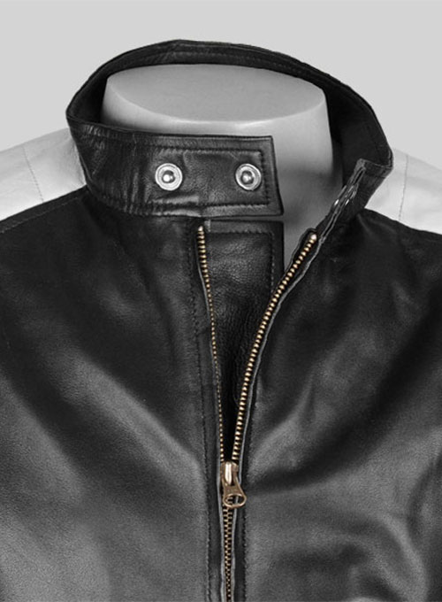 (image for) Black Fight Club Leather Jacket - Click Image to Close