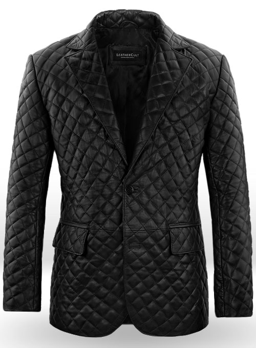 (image for) Bocelli Quilted Leather Blazer - Click Image to Close