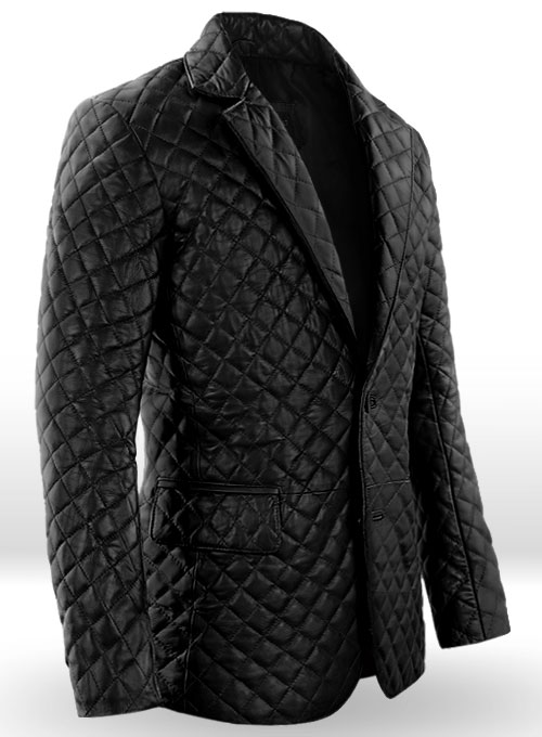 (image for) Bocelli Quilted Leather Blazer - Click Image to Close