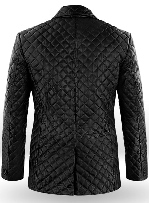 (image for) Bocelli Quilted Leather Blazer - Click Image to Close