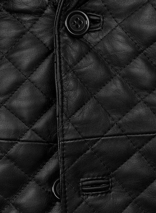 (image for) Bocelli Quilted Leather Blazer