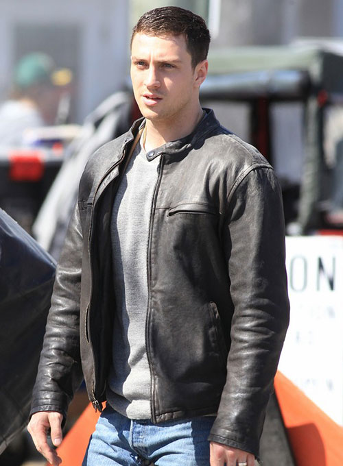 (image for) Aaron Taylor Johnson Godzilla 2014 Leather Jacket - Click Image to Close