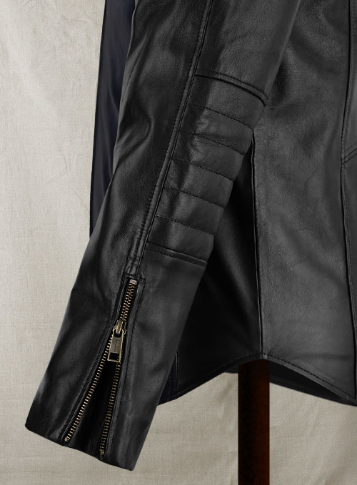 (image for) Batman Begins Christian Bale Leather Jacket - Click Image to Close