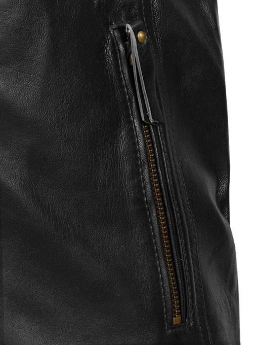(image for) Black Leather Jacket # 660 - Click Image to Close