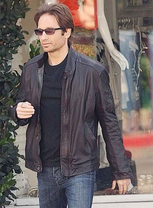 (image for) Californication Season 3 Hank Moody Leather Jacket - Click Image to Close