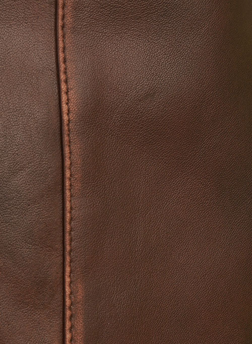 (image for) Espresso Rubbed Tan Leather Jacket - Click Image to Close