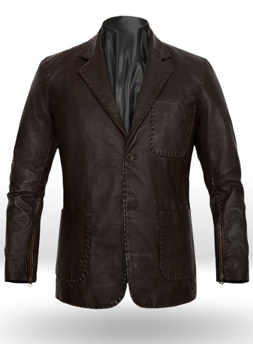 (image for) Fast and Furious 7 Jason Statham Leather Blazer - Click Image to Close