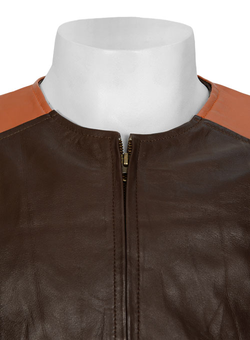 (image for) Leather Fighter T-Shirt Jacket - Click Image to Close