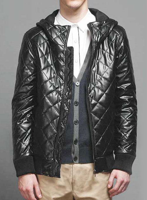(image for) Hooded Leather Jacket - # 627