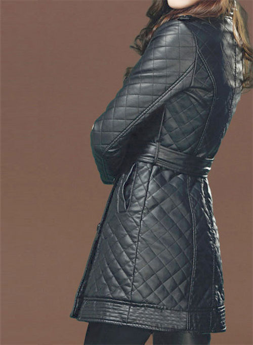 (image for) Isabel Leather Trench Coat # 518 - Click Image to Close