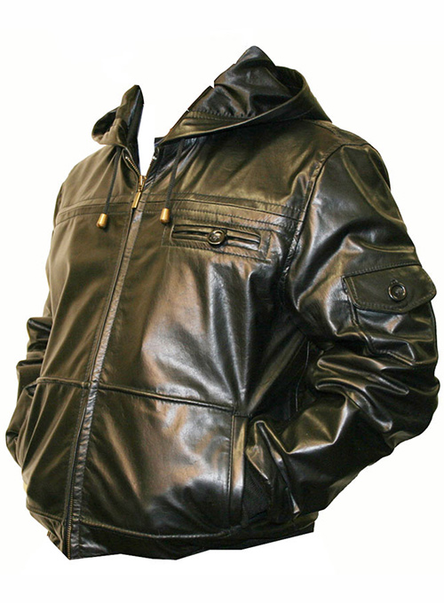 (image for) Leather Hood Jacket #704 - Click Image to Close