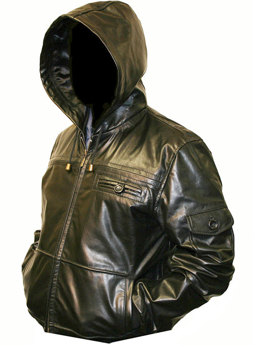 (image for) Leather Hood Jacket #704 - Click Image to Close