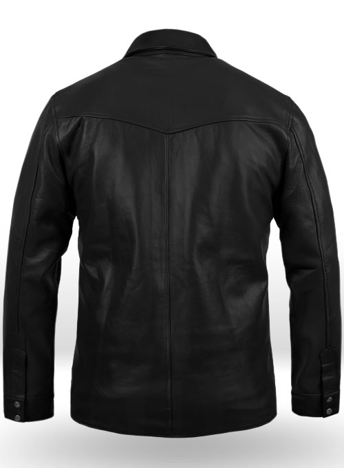 (image for) Leather Shirt Jacket - #1S - Click Image to Close