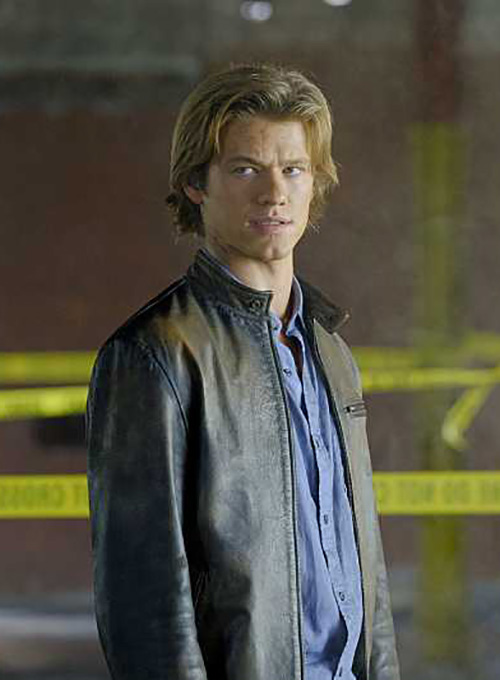 (image for) Lucas Till MacGyver Leather Jacket