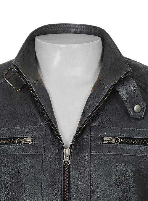 (image for) Rover Blue Leather Jacket # 653 - Click Image to Close