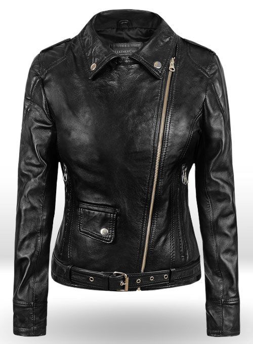 (image for) Sarah Connor Terminator Genisys Leather Jacket - Click Image to Close
