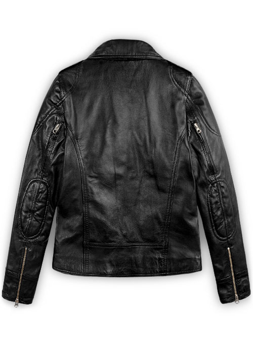 (image for) Sarah Connor Terminator Genisys Leather Jacket - Click Image to Close