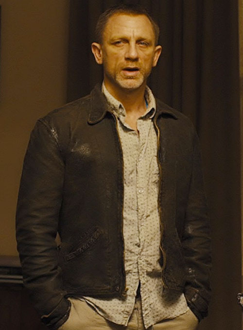 (image for) Daniel Craig Skyfall Leather Jacket - Click Image to Close