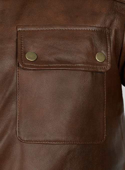 (image for) Spanish Brown Leather Jacket # 94 - Click Image to Close