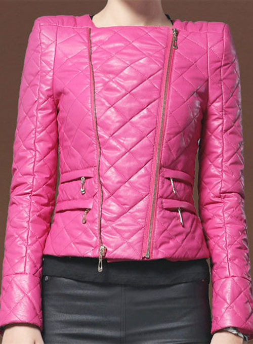 (image for) Stylish Collarless Leather Jacket # 512 - Click Image to Close