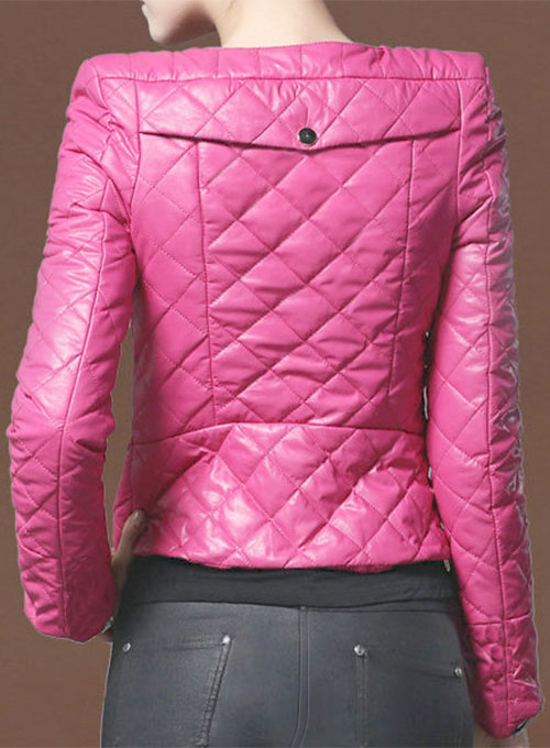 (image for) Stylish Collarless Leather Jacket # 512 - Click Image to Close