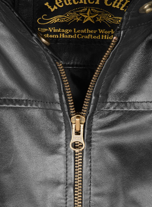 (image for) Symphony Detachable Hood Leather Jacket - Click Image to Close