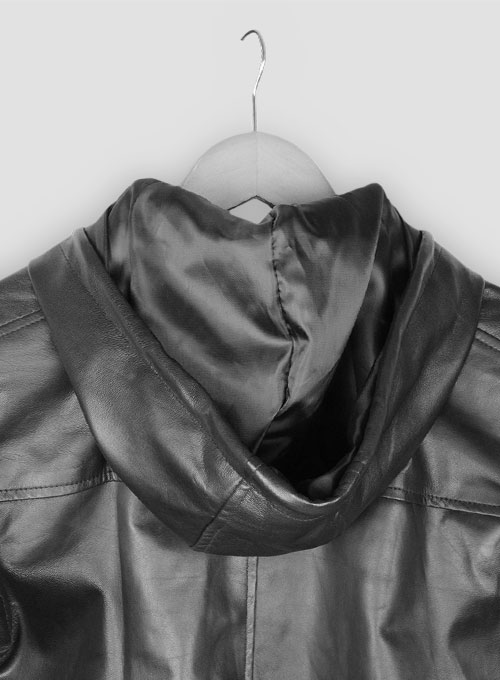 (image for) Symphony Detachable Hood Leather Jacket - Click Image to Close