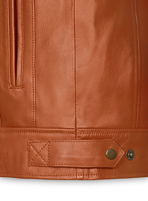 (image for) Terrain Brown Leather Jacket # 655 - Click Image to Close