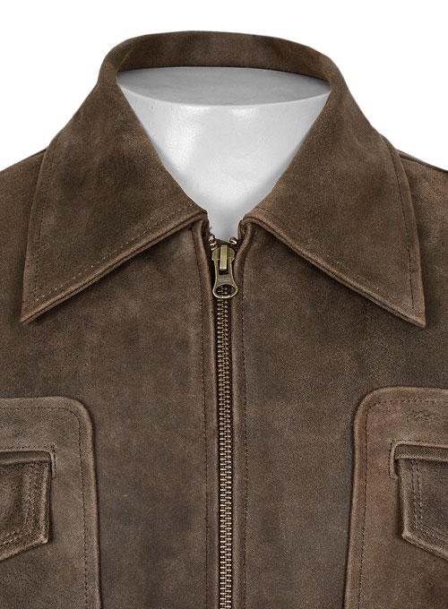(image for) Vintage Brown Grain Avengers Steve Rogers Leather Jacket - Click Image to Close
