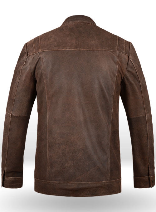 (image for) Vintage Brown Grain Leather Jacket # 104