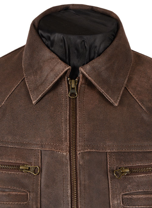 (image for) Vintage Brown Grain Leather Jacket # 104 - Click Image to Close