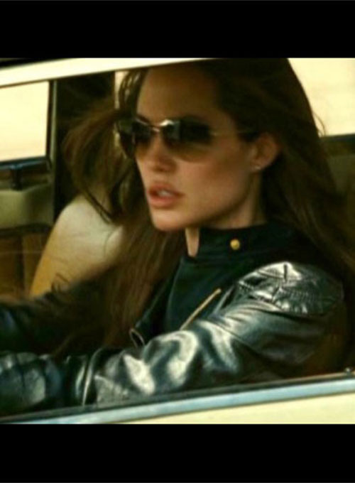 (image for) Angelina Jolie Wanted Leather Jacket - Click Image to Close